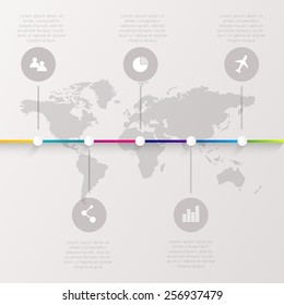 Abstract digital illustration Infographic. Vector illustration can be used for workflow layout, diagram, number options, web design.