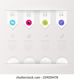 Abstract digital illustration Infographic. Vector illustration can be used for workflow layout, diagram, number options, web design.