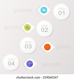 Abstract digital illustration Infographic. Vector illustration can be used for workflow layout, diagram, number options, web design.