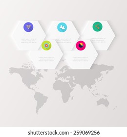 Abstract digital illustration Infographic. Vector illustration can be used for workflow layout, diagram, number options, web design.