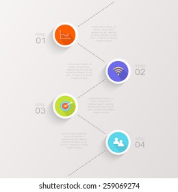 Abstract digital illustration Infographic. Vector illustration can be used for workflow layout, diagram, number options, web design.