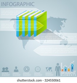 Abstract  digital illustration Infographic. Vector illustration can be used for workflow layout, diagram, number options, web design.