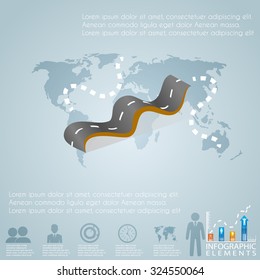 Abstract  digital illustration Infographic. Vector illustration can be used for workflow layout, diagram, number options, web design.