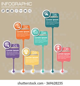 Abstract digital illustration Infographic. Vector illustration can be used for workflow layout, diagram, number options, web design.