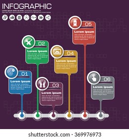 Abstract digital illustration Infographic. Vector illustration can be used for workflow layout, diagram, number options, web design.