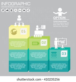 Abstract digital illustration Infographic. Vector illustration can be used for workflow layout, diagram, number options, web design.