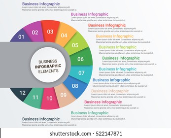 Abstract  digital illustration Infographic. Vector illustration can be used for workflow layout, diagram, number options, web design.