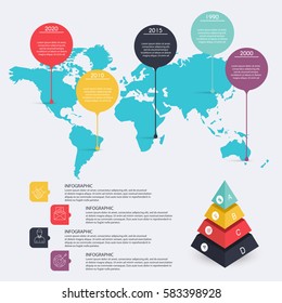 Abstract digital illustration Infographic. Vector illustration can be used for workflow layout, diagram, number options, web design.