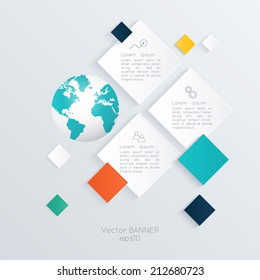 Abstract digital illustration. Vector illustration can be used for workflow layout, diagram, number options, web design.