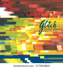 abstract digital image glitch effect