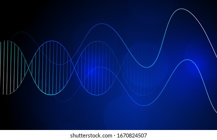 abstract digital line wave concept background