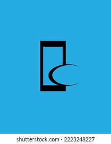 ABSTRACT DIGITAL LOGO IN SIGN FORM 