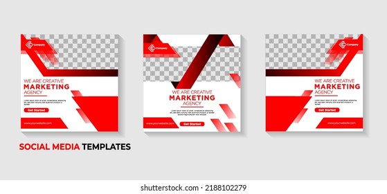 Abstract Digital Marketing Social Media Post Stock Vector (Royalty Free ...