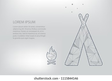 Abstract digital mobile smartphone polygonal low poly