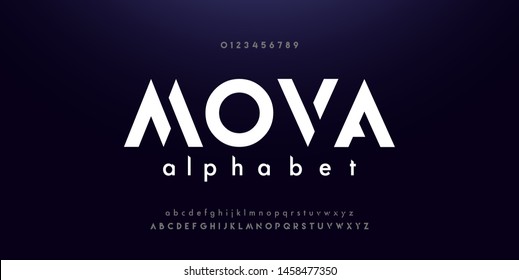 Abstract digital modern alphabet fonts. Typography technology electronic dance music future creative font. vector illustraion - Shutterstock ID 1458477350