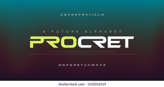 Abstract digital modern alphabet fonts. Typography technology electronic, sport, music, future creative font. vector illustraion