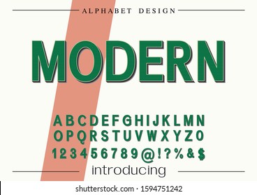 Abstract digital modern alphabet fonts new design and fonts