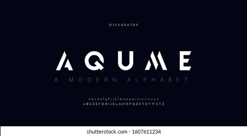 Abstract digital modern alphabet fonts. Typography technology electronic dance music future creative font. vector illustration - Shutterstock ID 1607611234