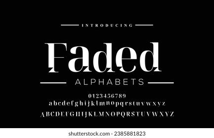 Abstract digital modern alphabet fonts. Typography technology electronic dance music future creative font. vector illustration