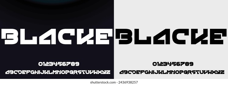 Abstract digital modern alphabet fonts. Typography technology electronic dance music future creative font. vector illustration