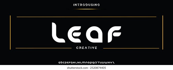 Abstract digital modern alphabet fonts. Typography technology electronic dance music future creative font. vector illustration