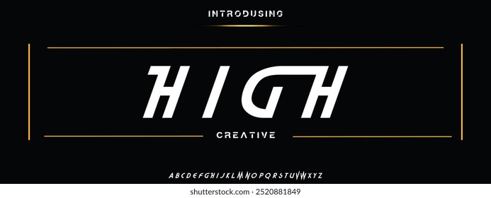 Abstract digital modern alphabet fonts. Typography technology electronic dance music future creative font. vector illustraion