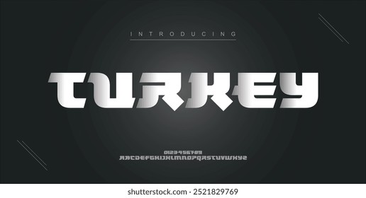 Abstract digital modern alphabet fonts. Typography technology electronic dance music future creative font. vector illustraion