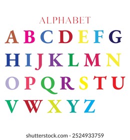 Abstract digital modern alphabet fonts. Typography technology electronic dance music future creative font. vector illustration. eps vector format ABC collection alphabet color font art. 