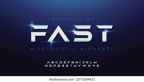 Abstract digital modern alphabet fonts. Typography technology electronic dance music future creative font. vector illustration