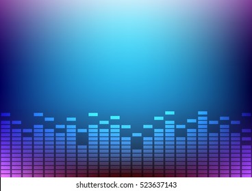 Abstract Digital And Music Beats Background That Can Used For Business Presentation.