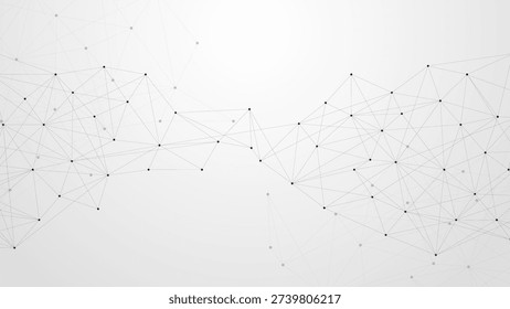 Abstract digital network plexus technology connection background
