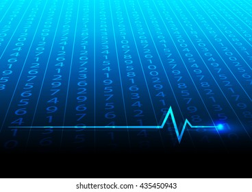 Abstract digital number design