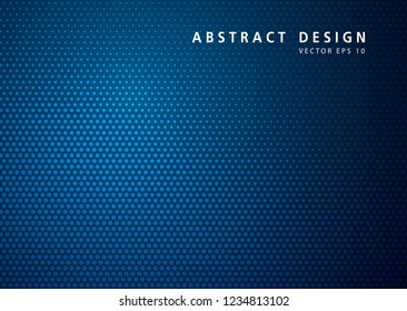 Abstract digital on blue background. Wire frame 3D mesh network line, design sphere, dot and structure. Vector illustration eps 10.