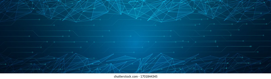 Resumen digital sobre fondo azul. Línea de red de malla 3D, esfera de diseño, punto y estructura. Ilustración vectorial, pasos 10.