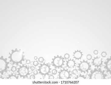 Abstract digital on Circular Technology grey background. Wire frame 3D mesh network line, design sphere, High speed and structure. Vector illustration eps 10.