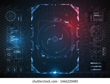 Abstract digital over dark blue and pink background, Illustration vector design technology concept about circuit board data, engineer high tech or futuristic world gaming.