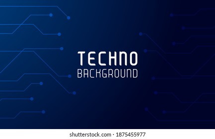 Abstract digital over dark blue background, Illustration vector design technology concept about circuit board data, engineer high tech or futuristic world gaming.