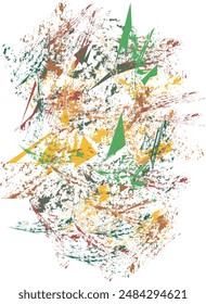 
An abstract digital painting depicting a new discovery in drawing using chalk and charcoal with colors from vegetables makes for an interesting textured work.