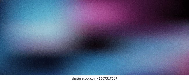 Abstract digital painting with smooth gradient waves blending deep purple, magenta, and shades of blue.