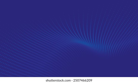 Abstract digital particle wave. Technology background. Futuristic dot wave. Network connection structure. Presentation design background. Technology or science banner. Vector illustration.