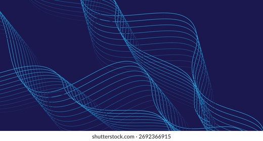 abstract digital particle wave.blue gradations .bright color.Technological bakground.colorful.modern background.