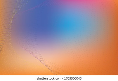 Abstract Digital Particle Waves Technology Background and Wallpaper, Vector EPS