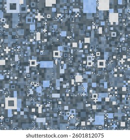 Abstract digital pattern with shades of blue, resembling a data scheme