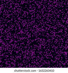 Abstract digital pattern. Sparse pattern of circles. Magenta colored seamless background. Classy vector illustration.