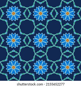 Abstract digital pattern, tracing. Seamless vector background for design.