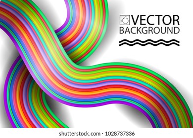 Abstract digital rainbow style geometric trendy background. With place for your message. Business or tech presentation, cover template