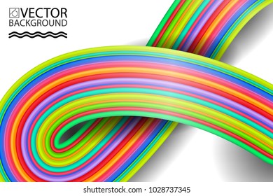 Abstract digital rainbow style geometric trendy background. With place for your message. Business or tech presentation, cover template