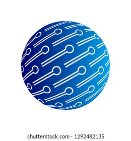 Abstract digital science technology symbol  - Vector