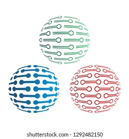 Abstract digital science technology symbol  - Vector