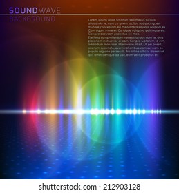 abstract digital sound wave background